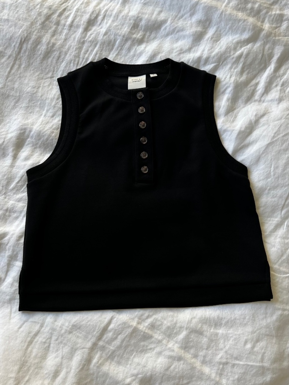 varley marla button placket tank